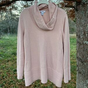 Calvin Klein Blush Cowl Neck Sweater